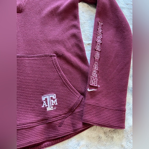 Nike A&M Aggies Thermal Hoodie size Medium 8/10 - Picture 2 of 6